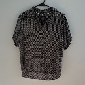 Denim & Flower Short Sleeve Button Up Men’s Shirt L